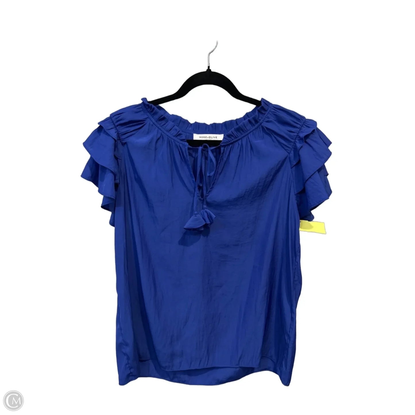 Top Sleeveless By Rose And Olive In Blue, Size: S