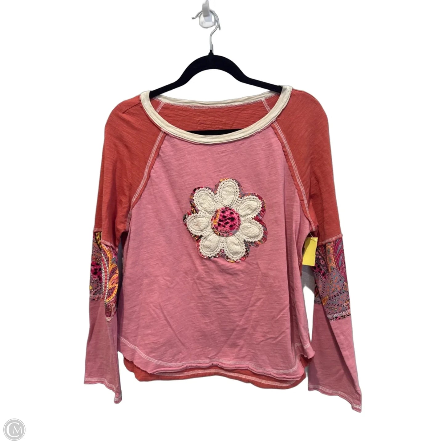 Top Long Sleeve By Clothes Mentor In Pink & Red, Size: S