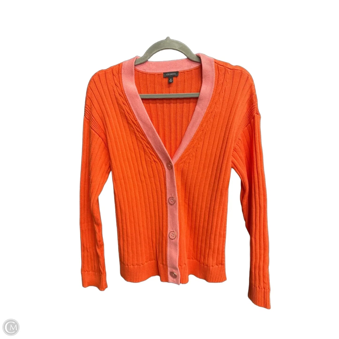 Cardigan By Talbots In Orange, Size: M