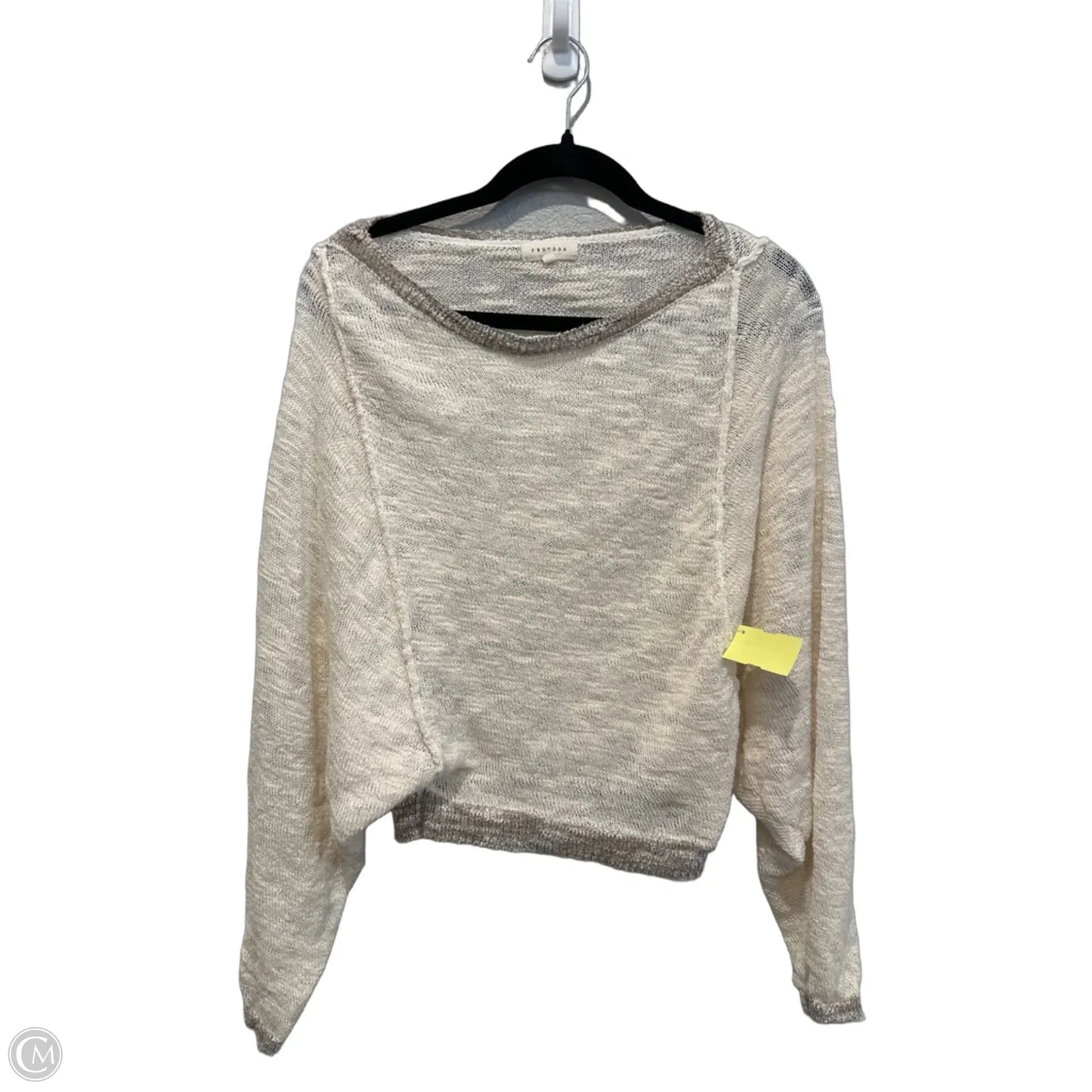 Sweater By Promesa In Cream, Size: S