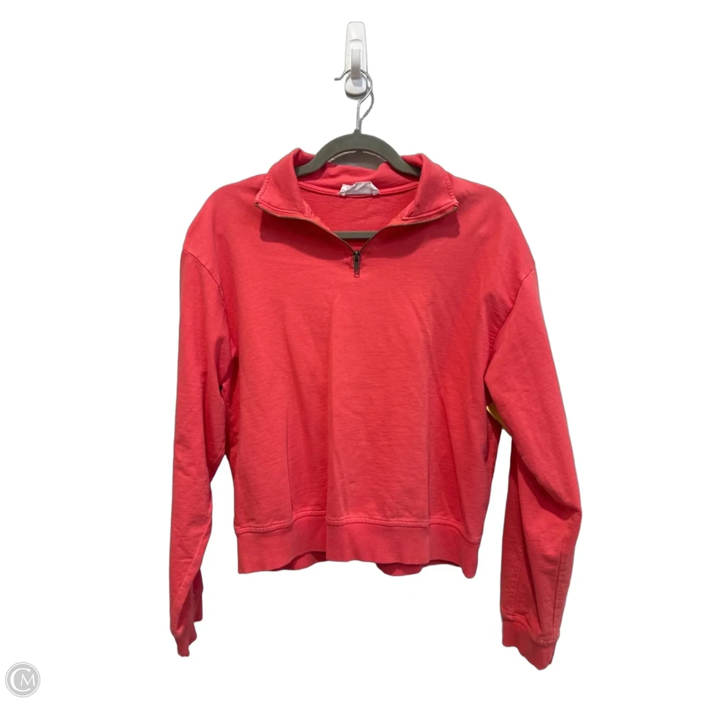 Sweatshirt Collar By Double Zero In Coral, Size: M