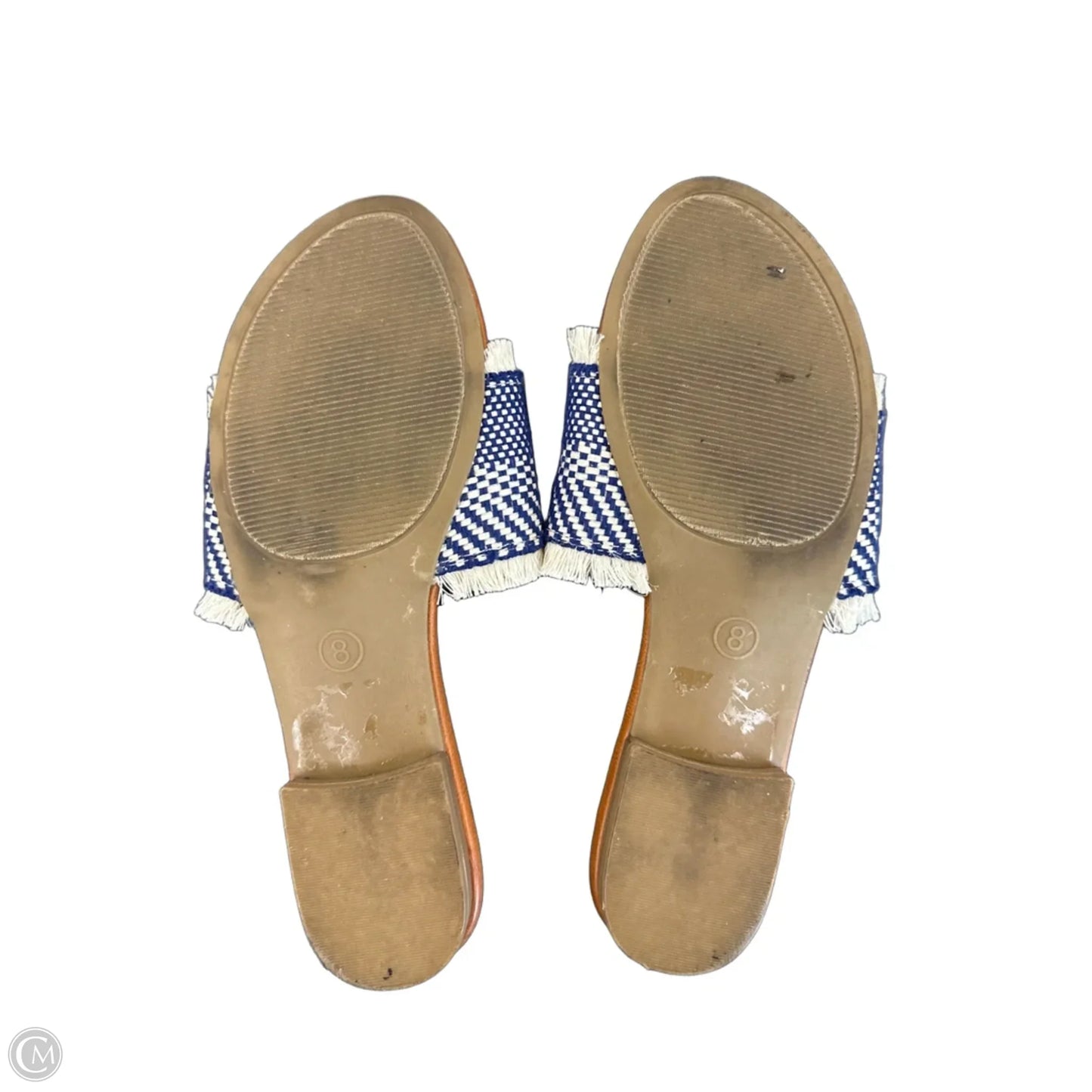 Sandals Flats By Universal Thread In Blue, Size: 8
