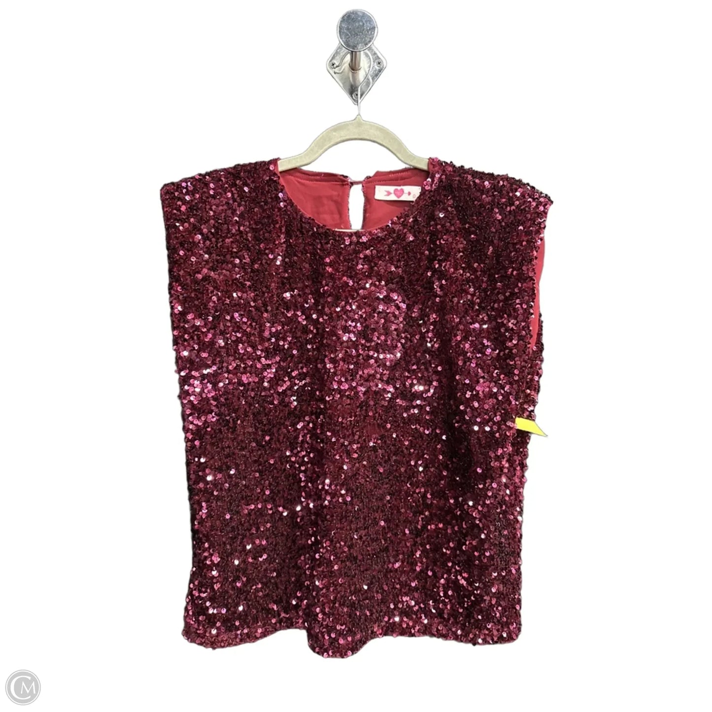 Top Sleeveless By Buddy Love In Maroon, Size: L