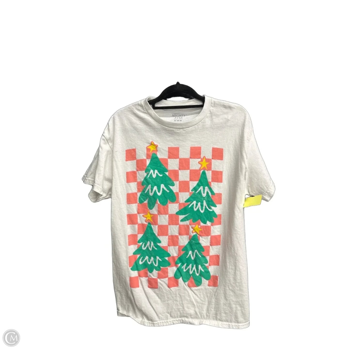 Top Short Sleeve By Mighty Fine In White, Size: M