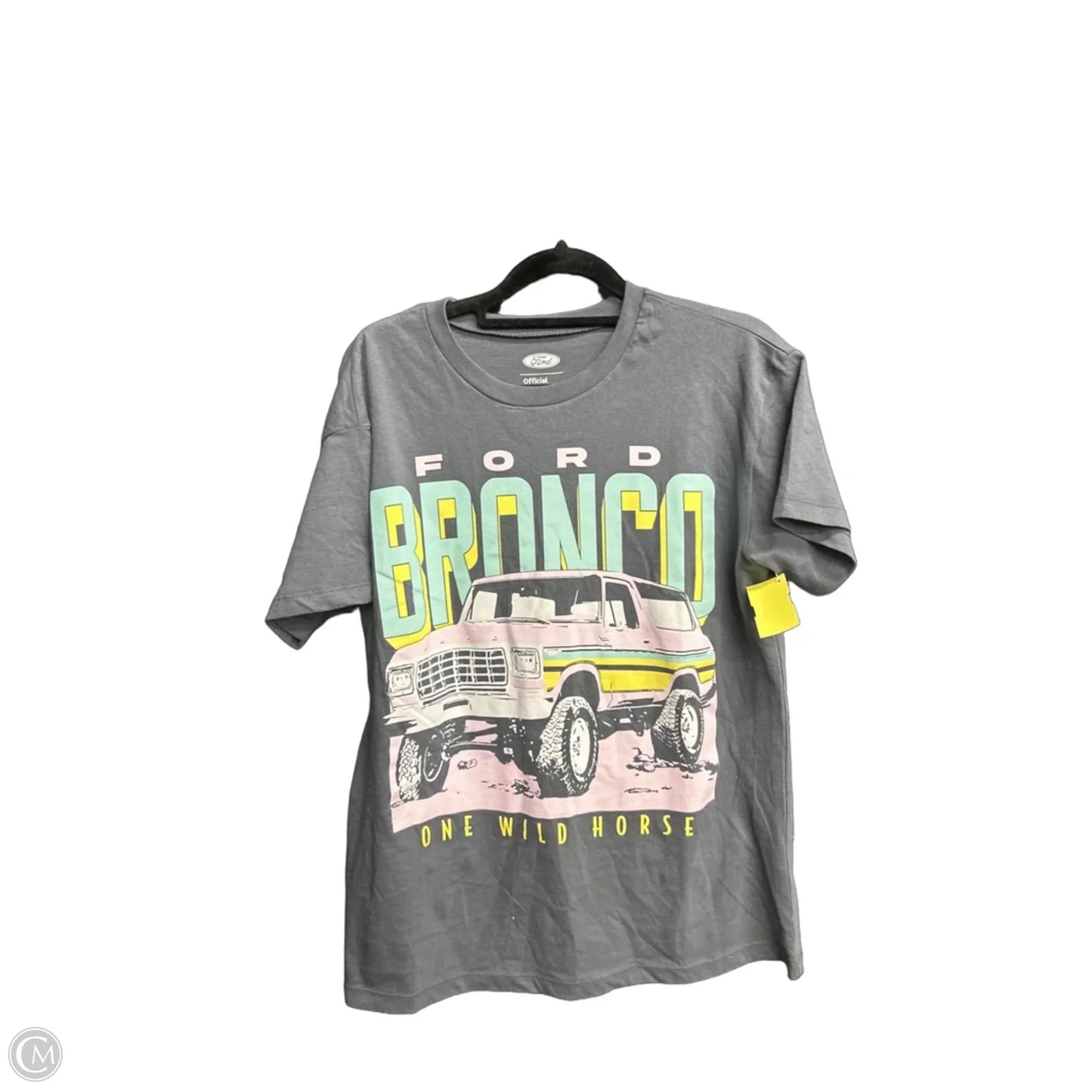 Top Short Sleeve By Clothes Mentor In Grey, Size: M
