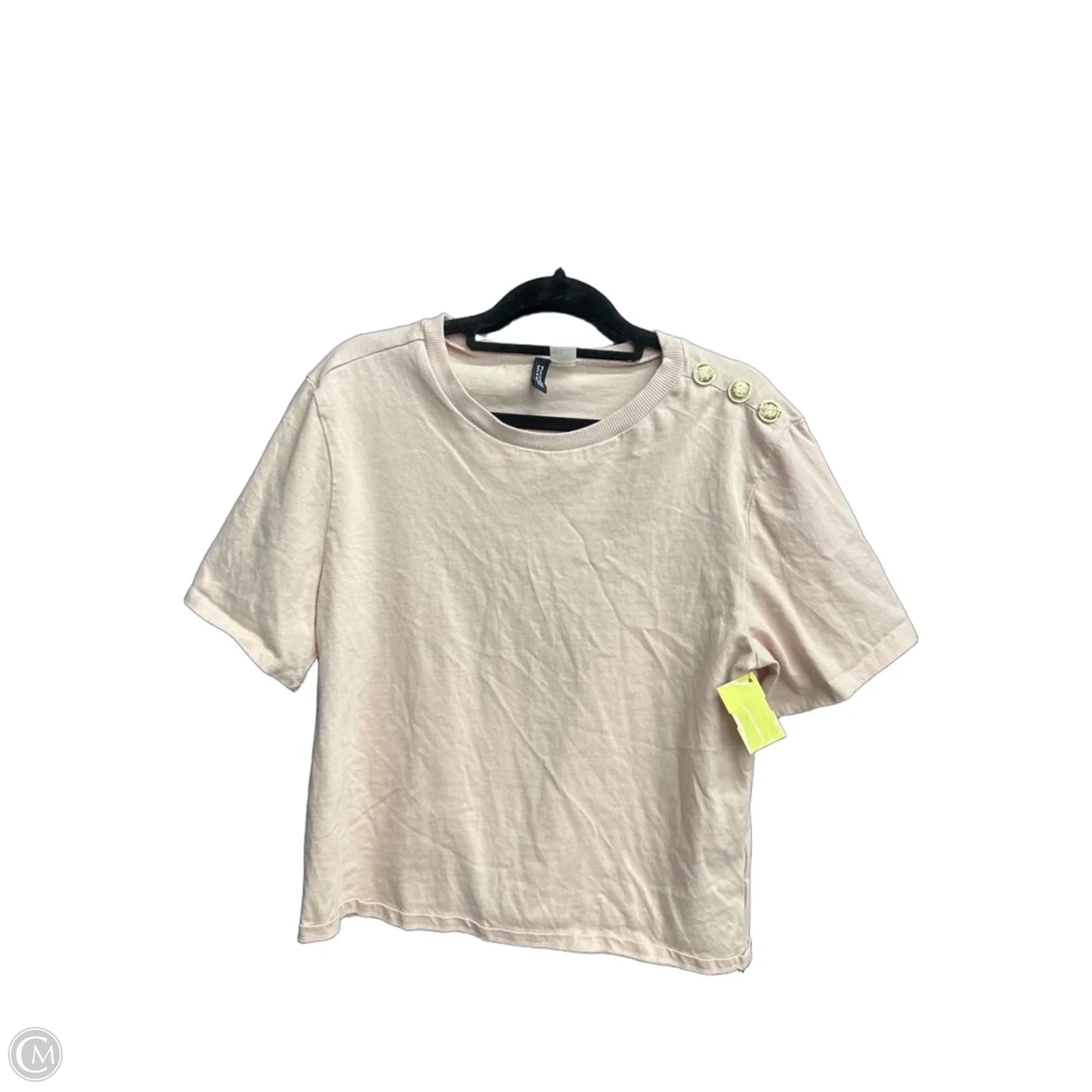 Top Short Sleeve By Divided In Pink, Size: M