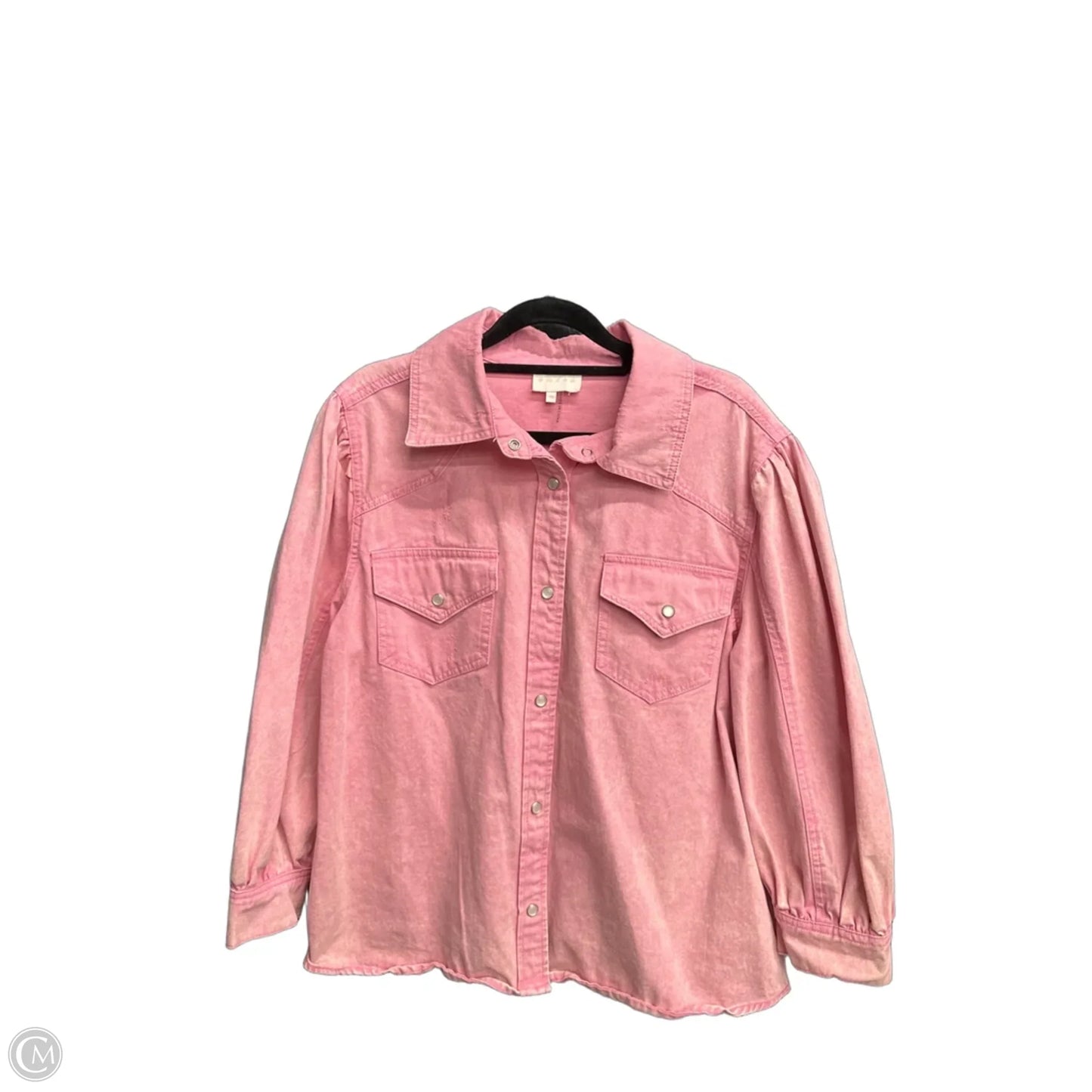 Top 3/4 Sleeve By Entro In Pink, Size: M