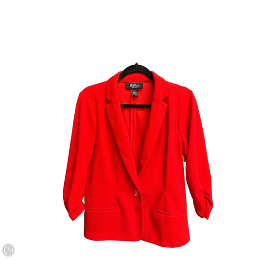 Blazer By Clothes Mentor In Red, Size: M