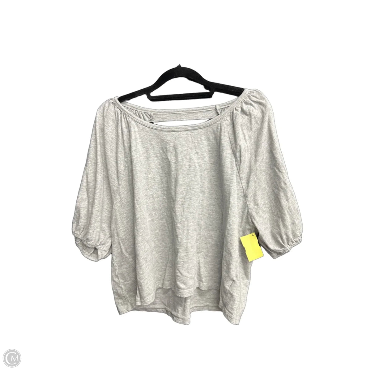Top Short Sleeve By Aerie In Grey, Size: M
