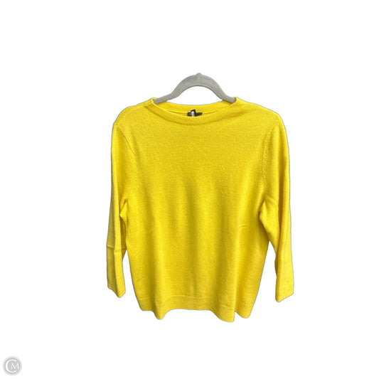 Top Long Sleeve By Talbots In Yellow, Size: Xl