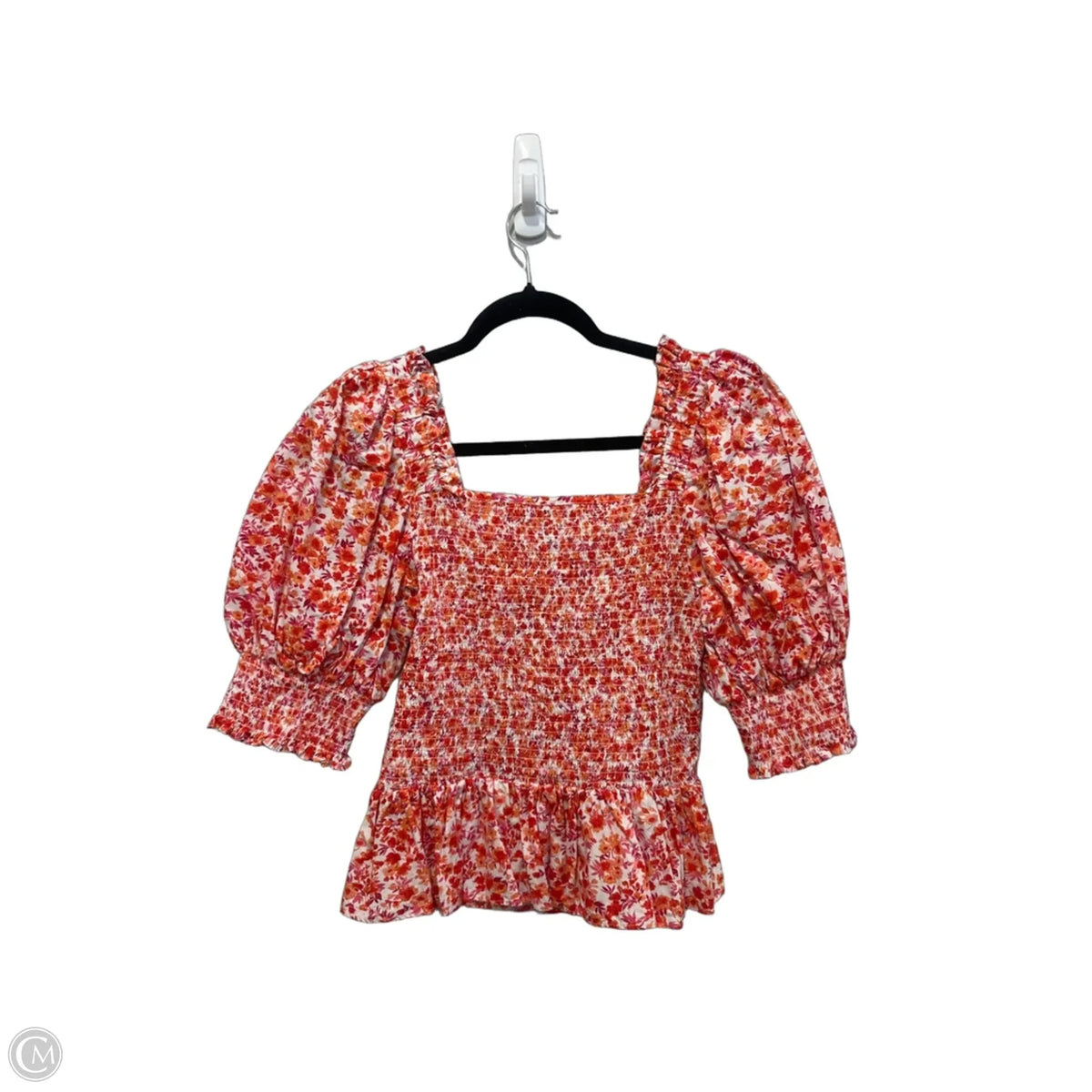 Top Short Sleeve By Cece In Red, Size: L