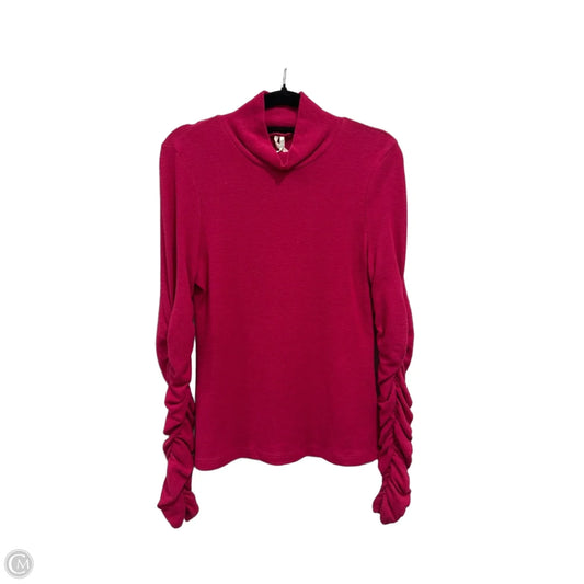 Top Long Sleeve By Anthropologie In Pink, Size: Xs