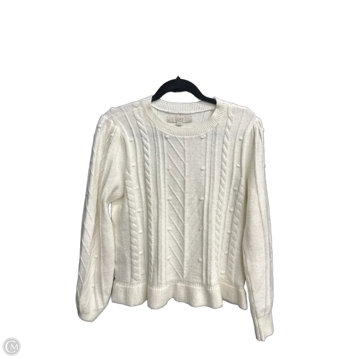Sweater By Loft In White, Size: M