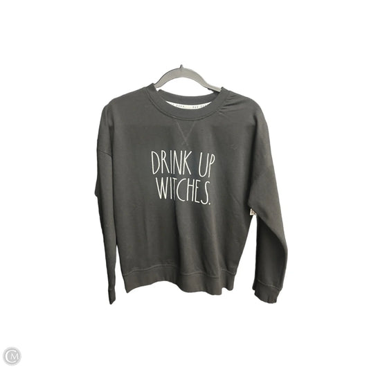 Sweatshirt Crewneck By Rae Dunn In Black, Size: S