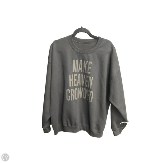 Sweatshirt Crewneck By Clothes Mentor In Black, Size: L