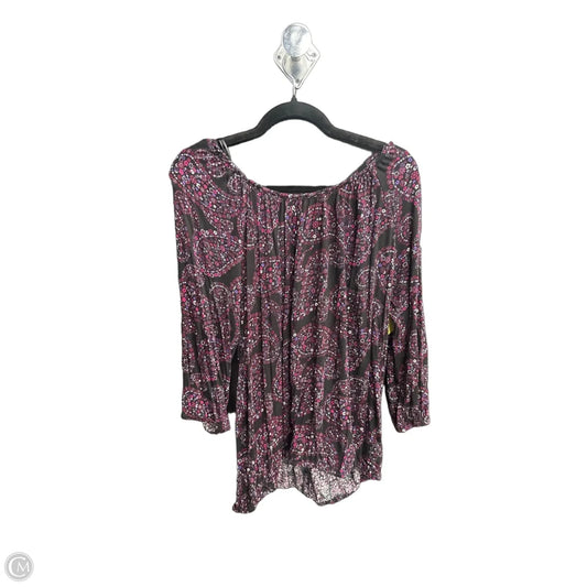 Top 3/4 Sleeve By Michael By Michael Kors In Black, Size: M