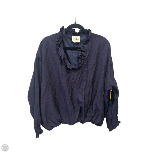 Top Long Sleeve By Umgee In Navy, Size: S