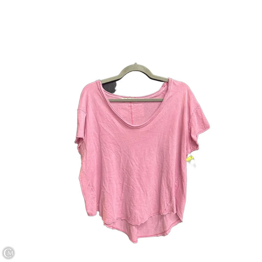 Top Short Sleeve By We The Free In Pink, Size: Xs
