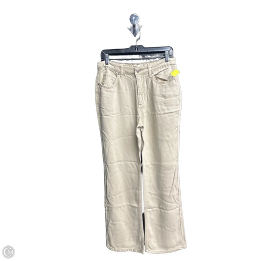 Jeans Wide Leg By Oat In Cream, Size: 6