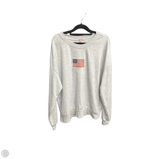 Sweatshirt Crewneck By Clothes Mentor In Grey, Size: Xl