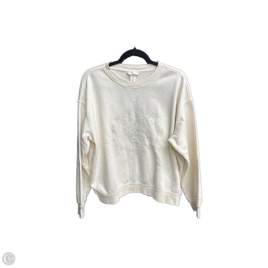 Sweatshirt Crewneck By H&m In White, Size: M