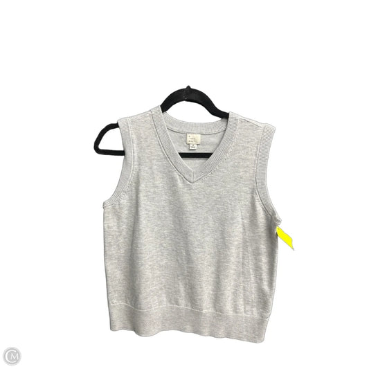 Top Sleeveless By A New Day In Grey, Size: M
