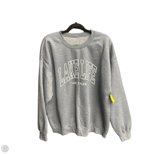 Sweatshirt Crewneck By Clothes Mentor In Blue, Size: L