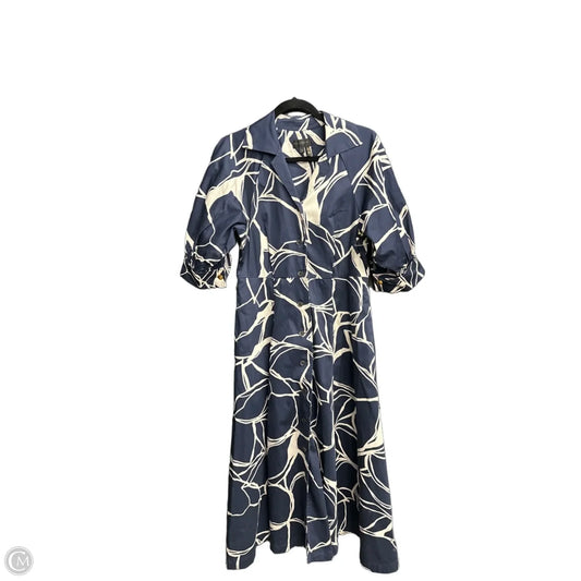 Dress Casual Maxi By Donna Karan In Navy, Size: S