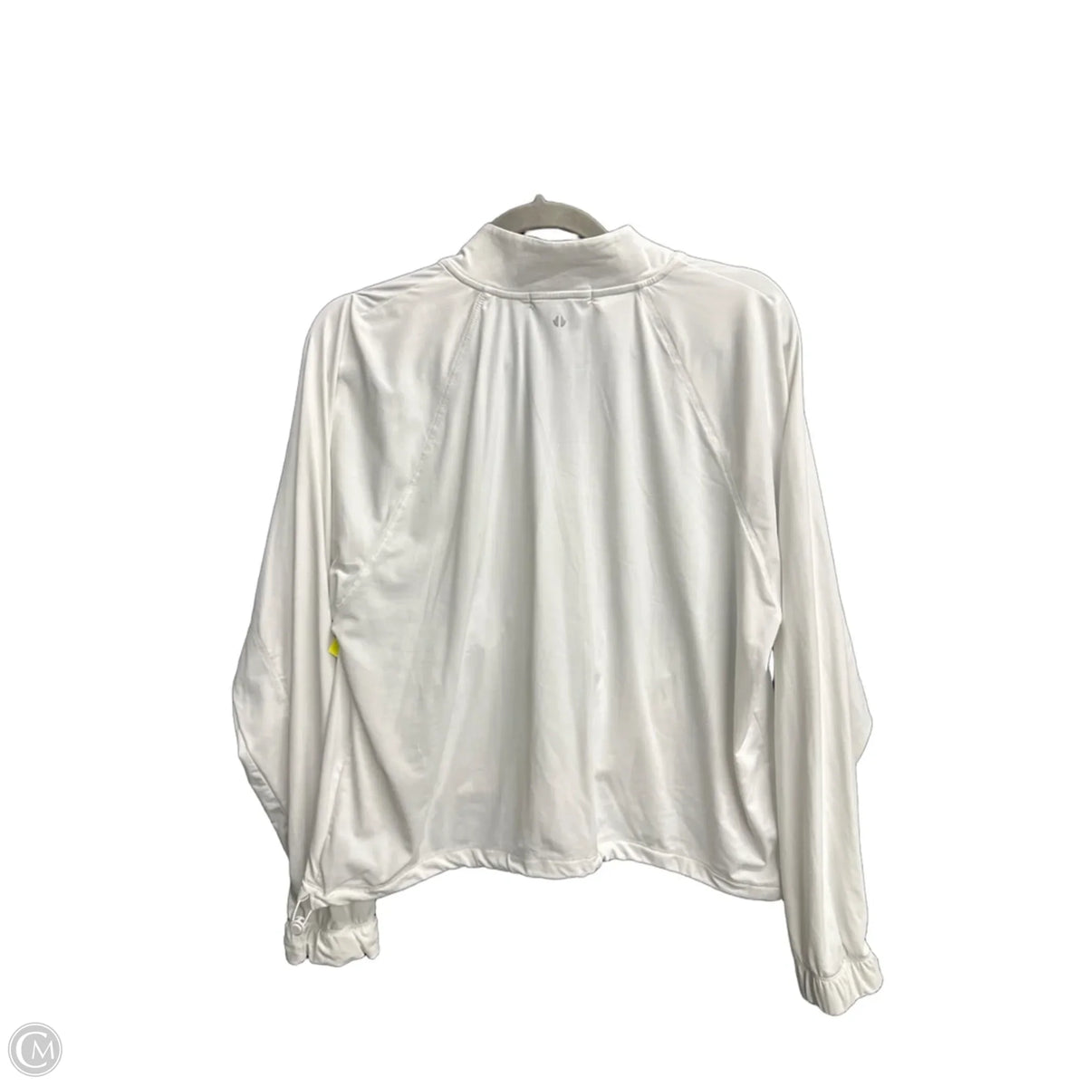 Athletic Jacket By Clothes Mentor In White, Size: M