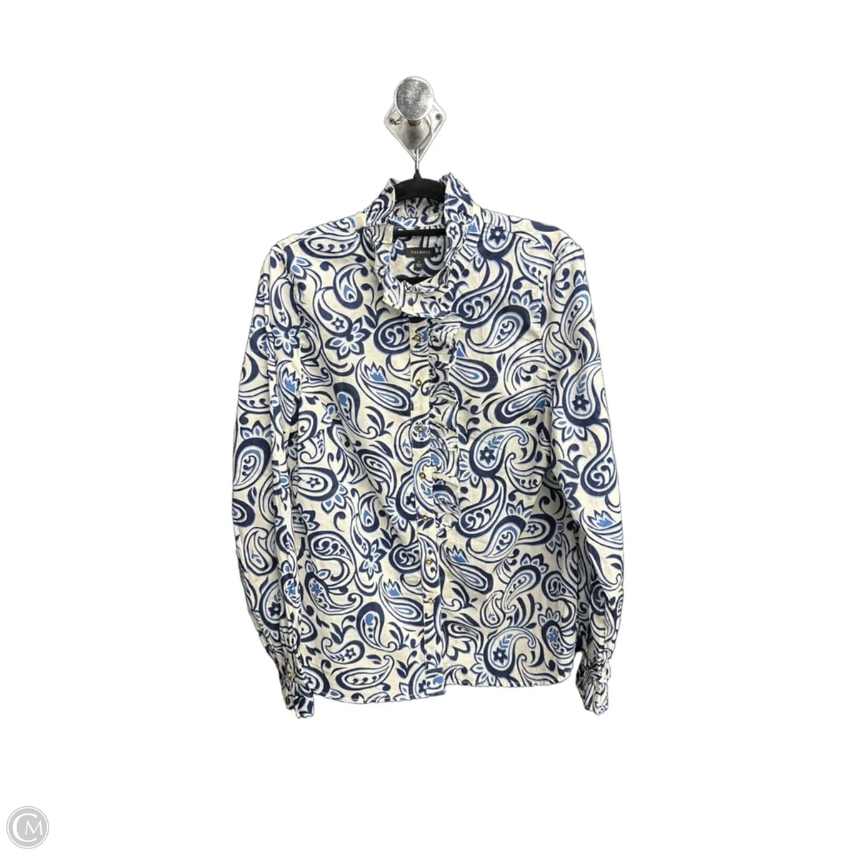 Top Long Sleeve By Talbots In Blue, Size: S