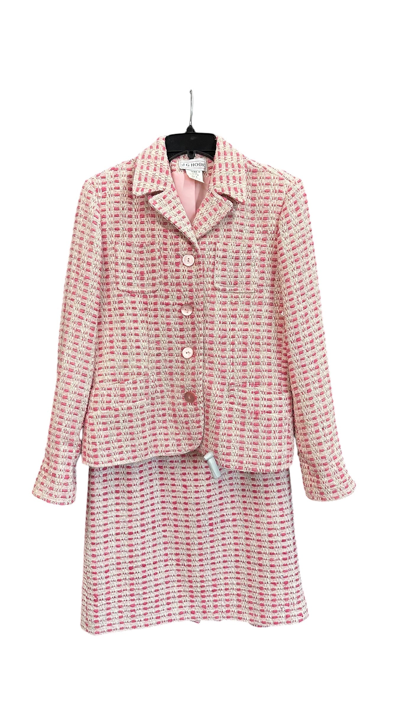 Skirt Suit 2pc By Jg Hook In Pink, Size: 8