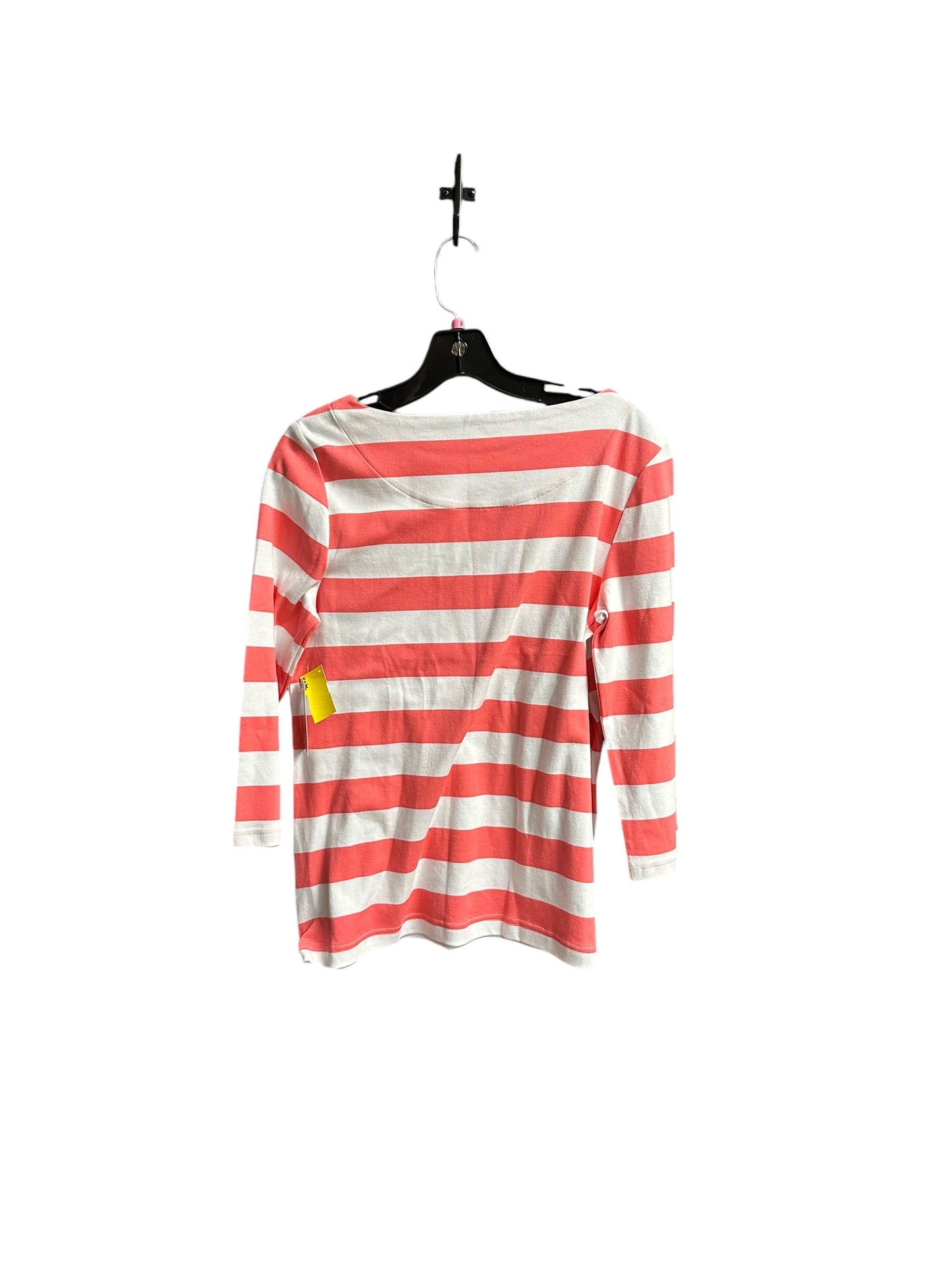 Top Long Sleeve By Croft And Barrow In Striped Pattern, Size: Mp