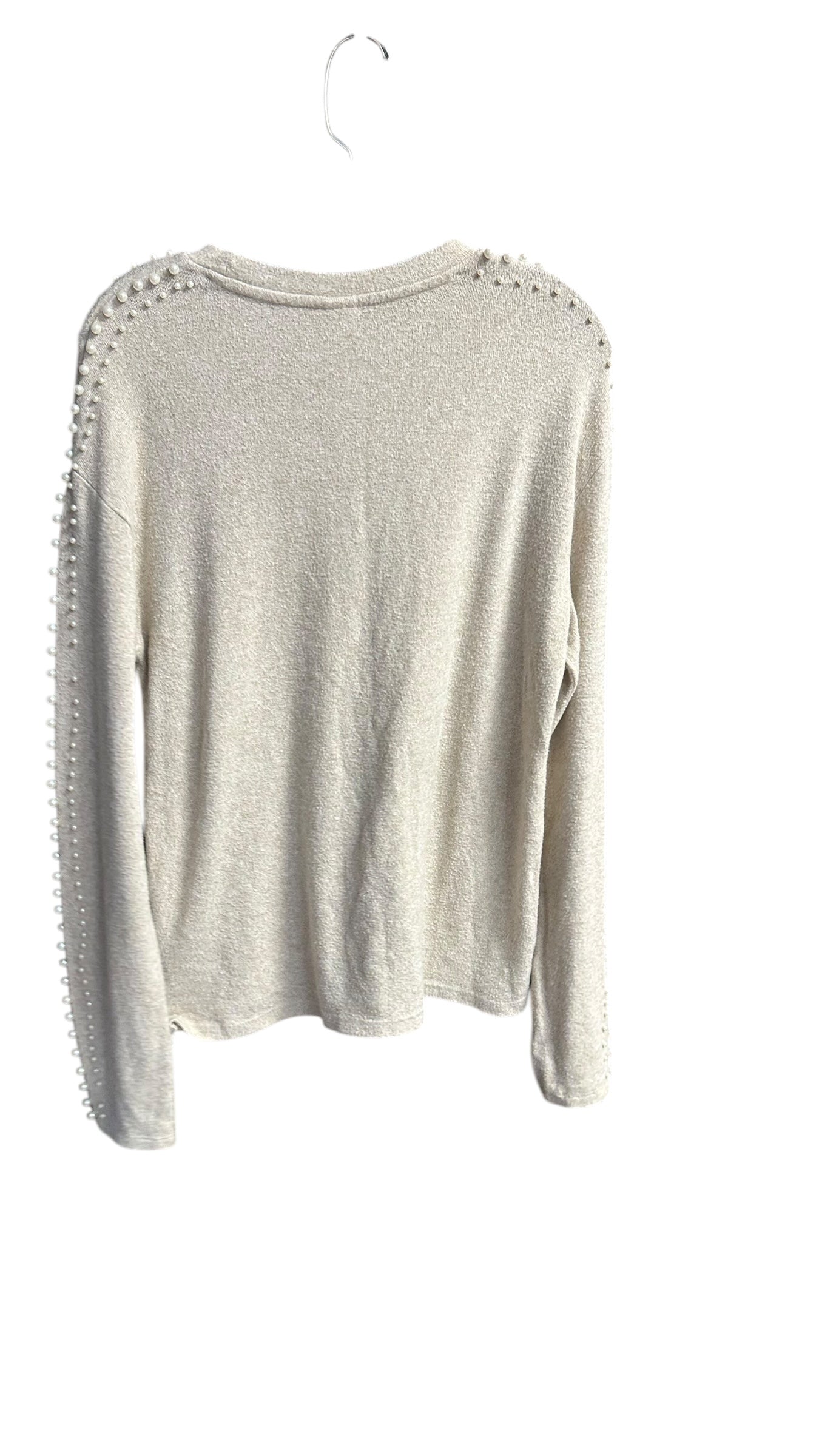 Top Long Sleeve By H&m In Beige, Size: S