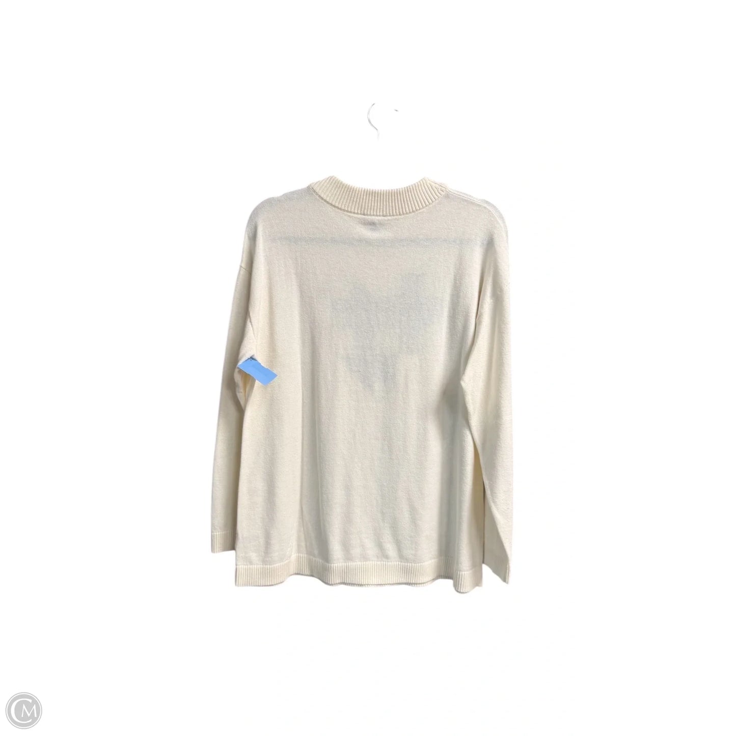 Sweater By Talbots In Cream, Size: L