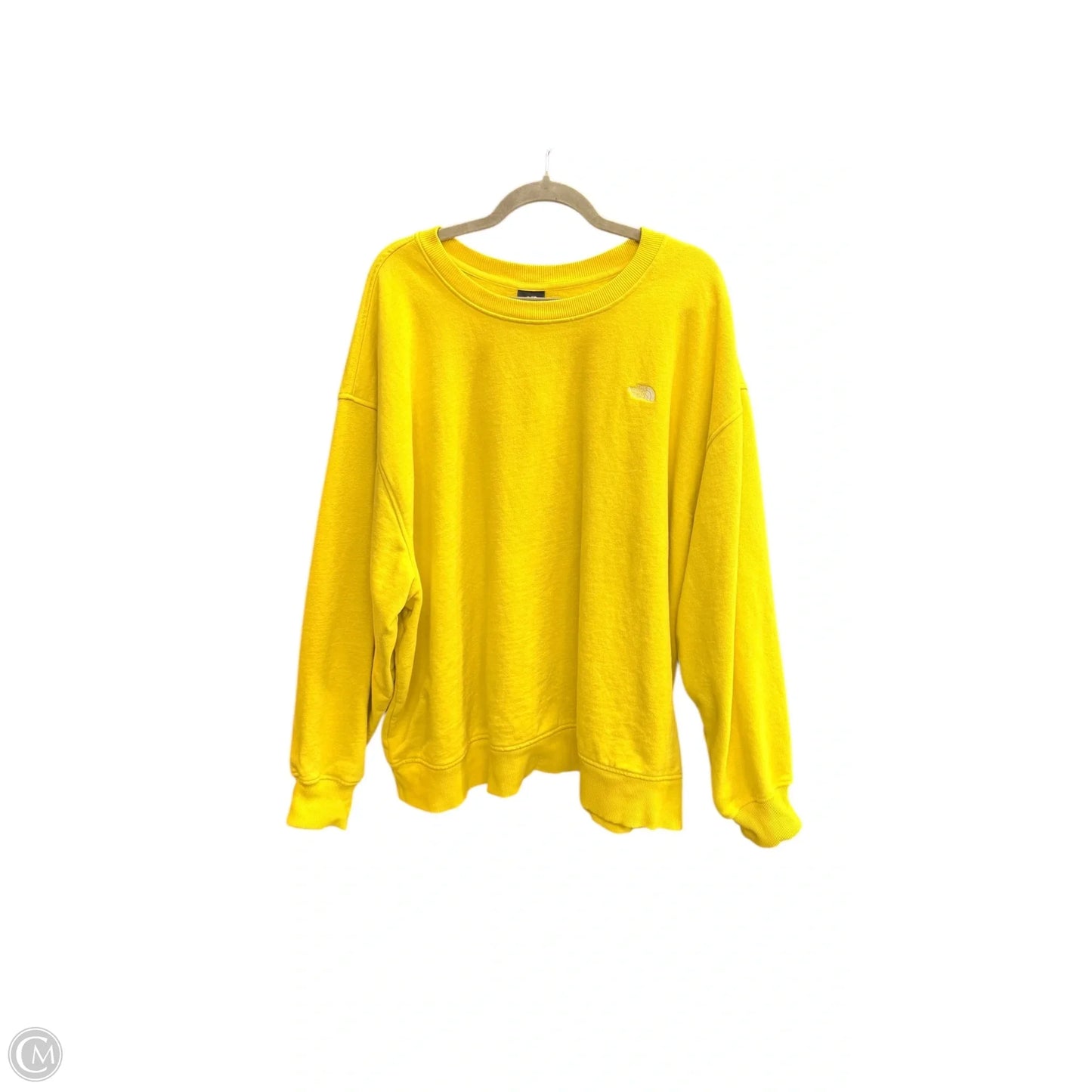 Sweatshirt Collar By The North Face In Yellow, Size: Xxl