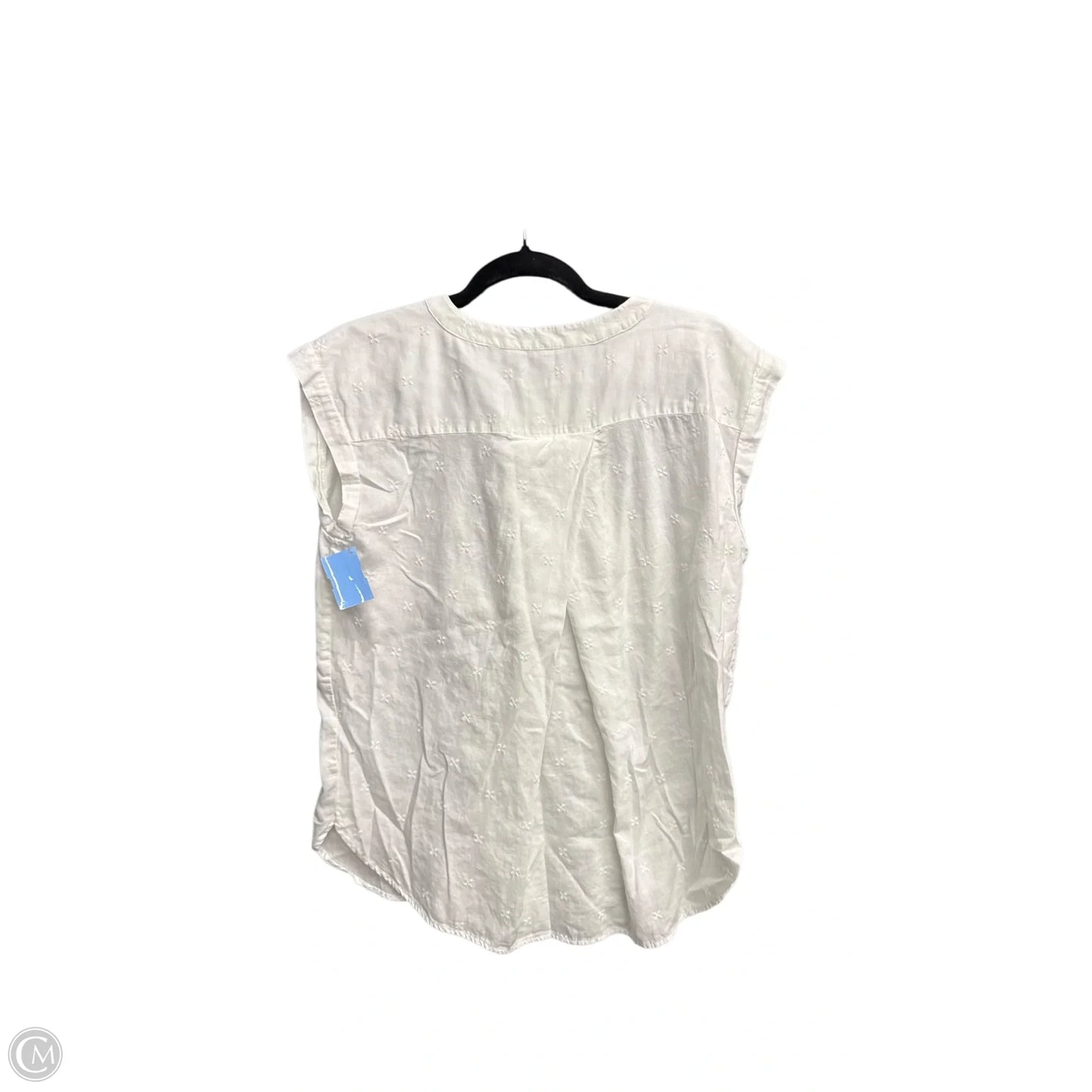 Top Sleeveless By Loft In White, Size: S