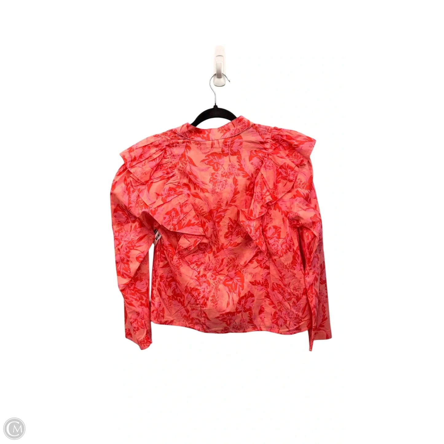 Top Long Sleeve By Olivaceous In Pink, Size: L