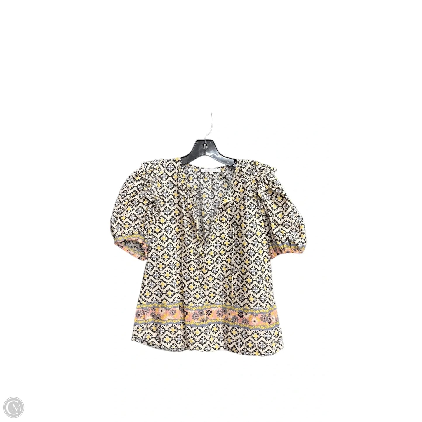 Top Short Sleeve By Olivaceous In Yellow, Size: S