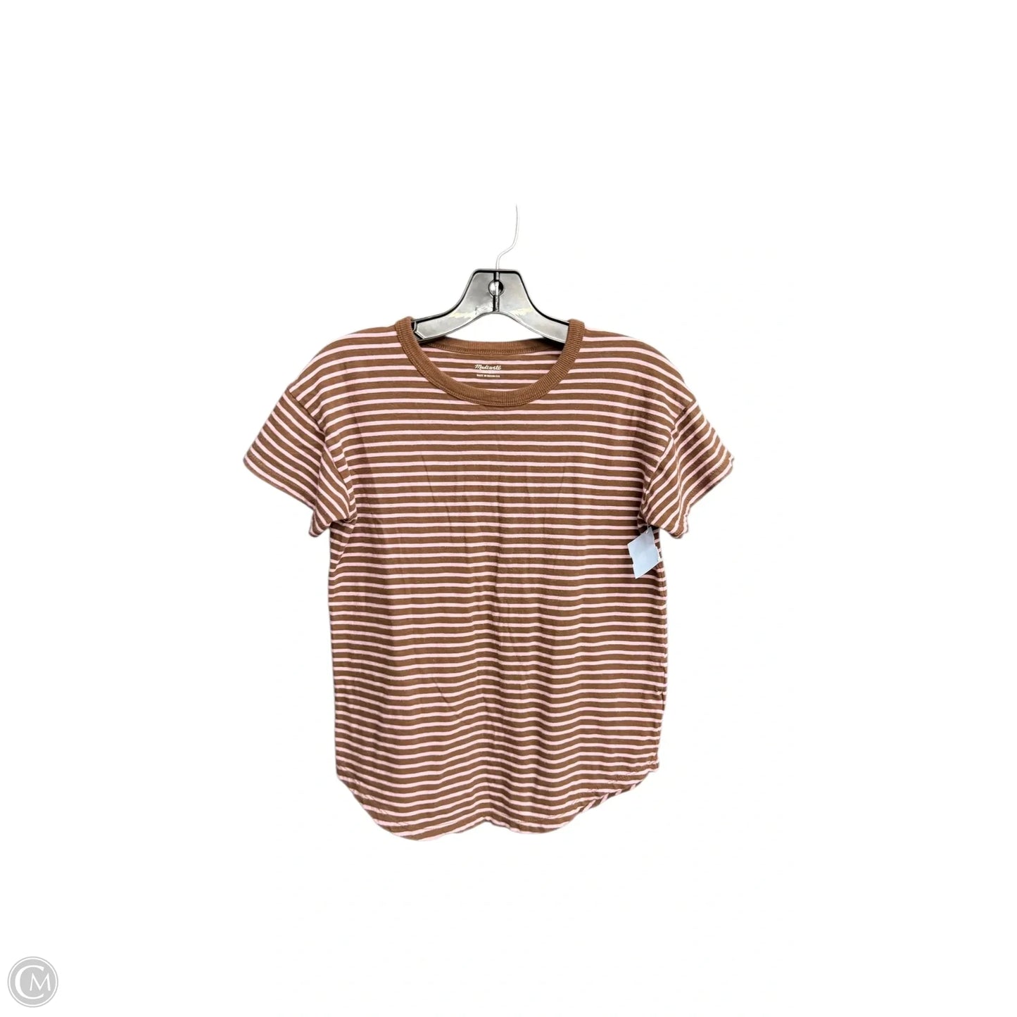 Top Short Sleeve By Madewell In Brown, Size: Xs