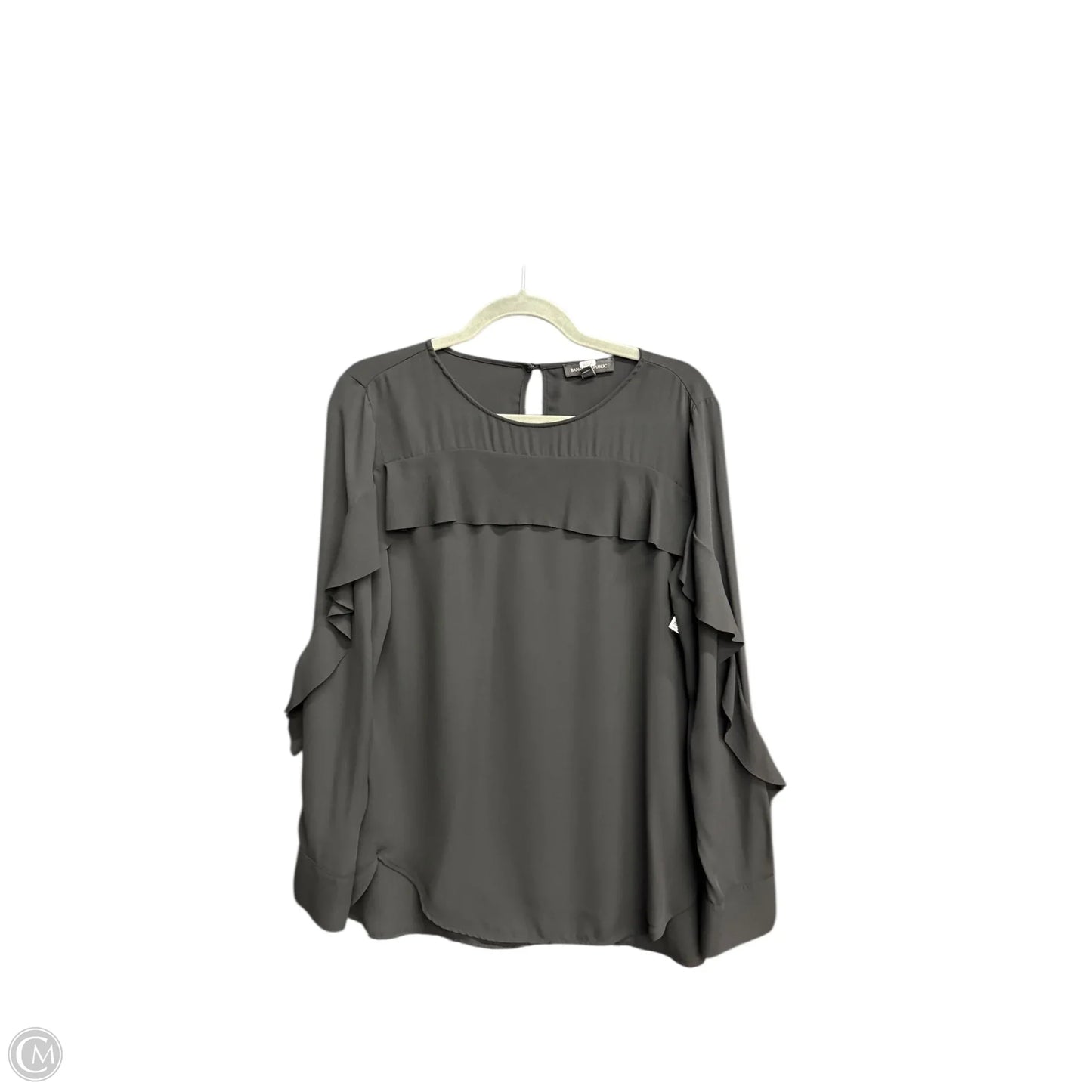 Top Long Sleeve By Banana Republic In Black, Size: S