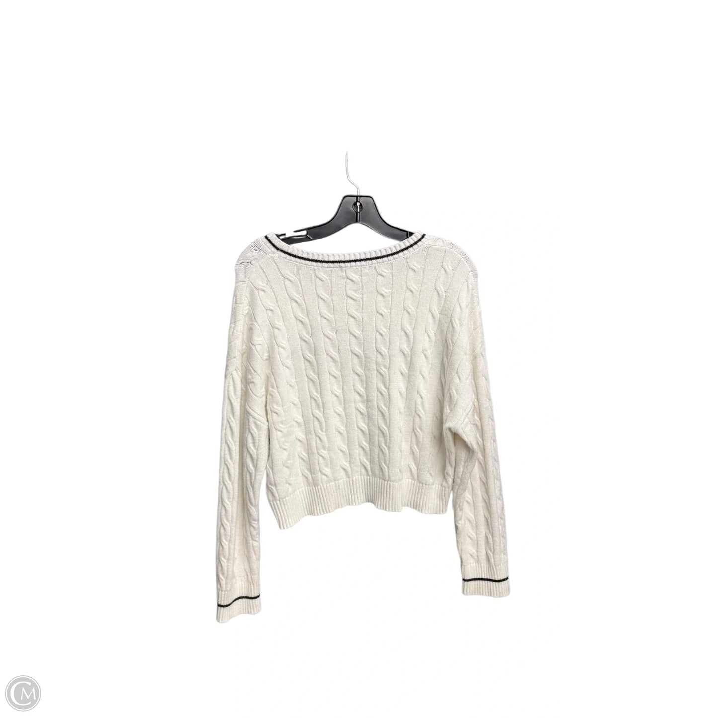 Sweater By Faded Rose In White, Size: S
