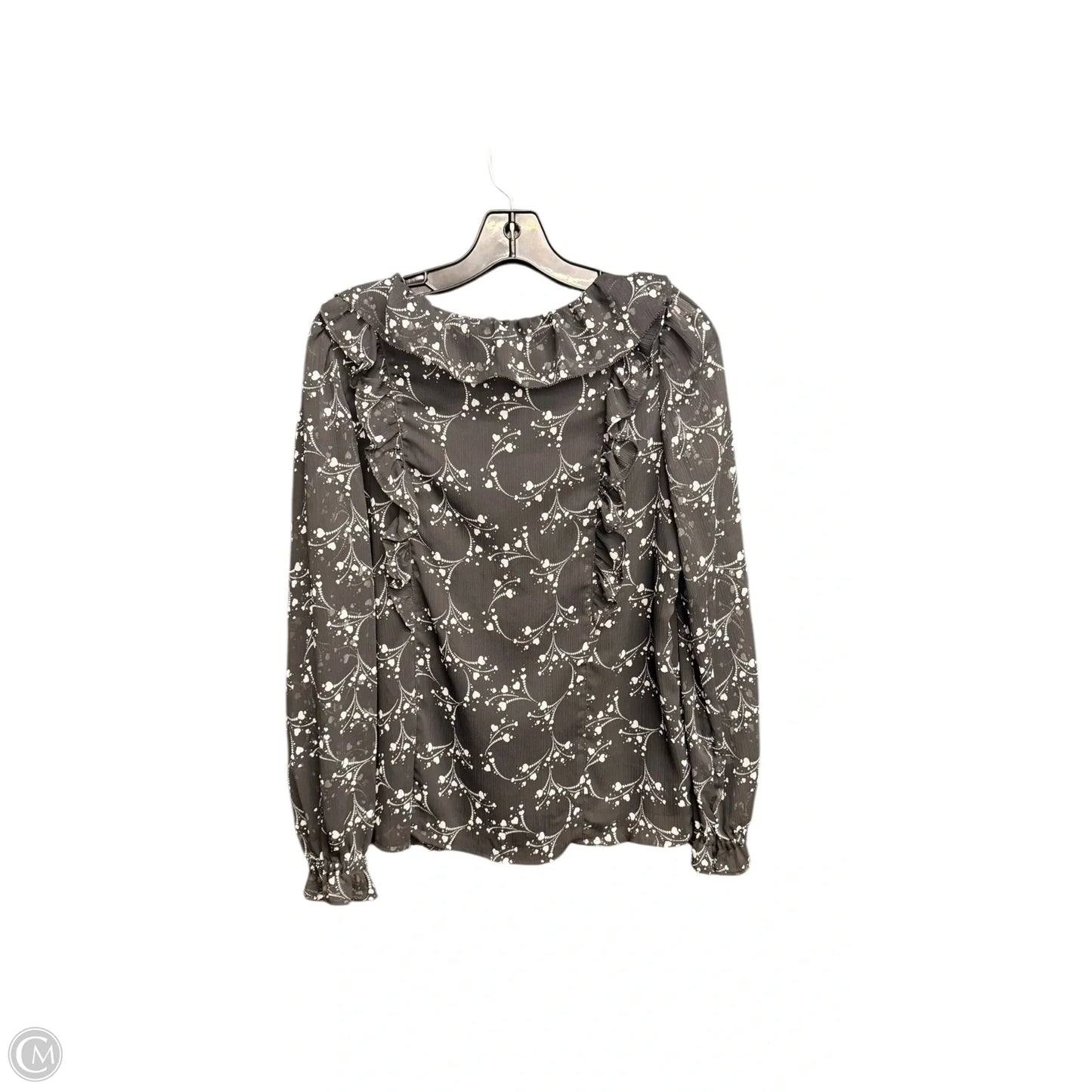 Top Long Sleeve By Loft In Black, Size: M