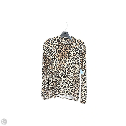 Top Long Sleeve By Chicos In Animal Print, Size: M