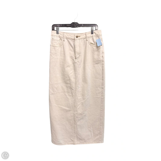 Skirt Maxi By Studio In White, Size: M