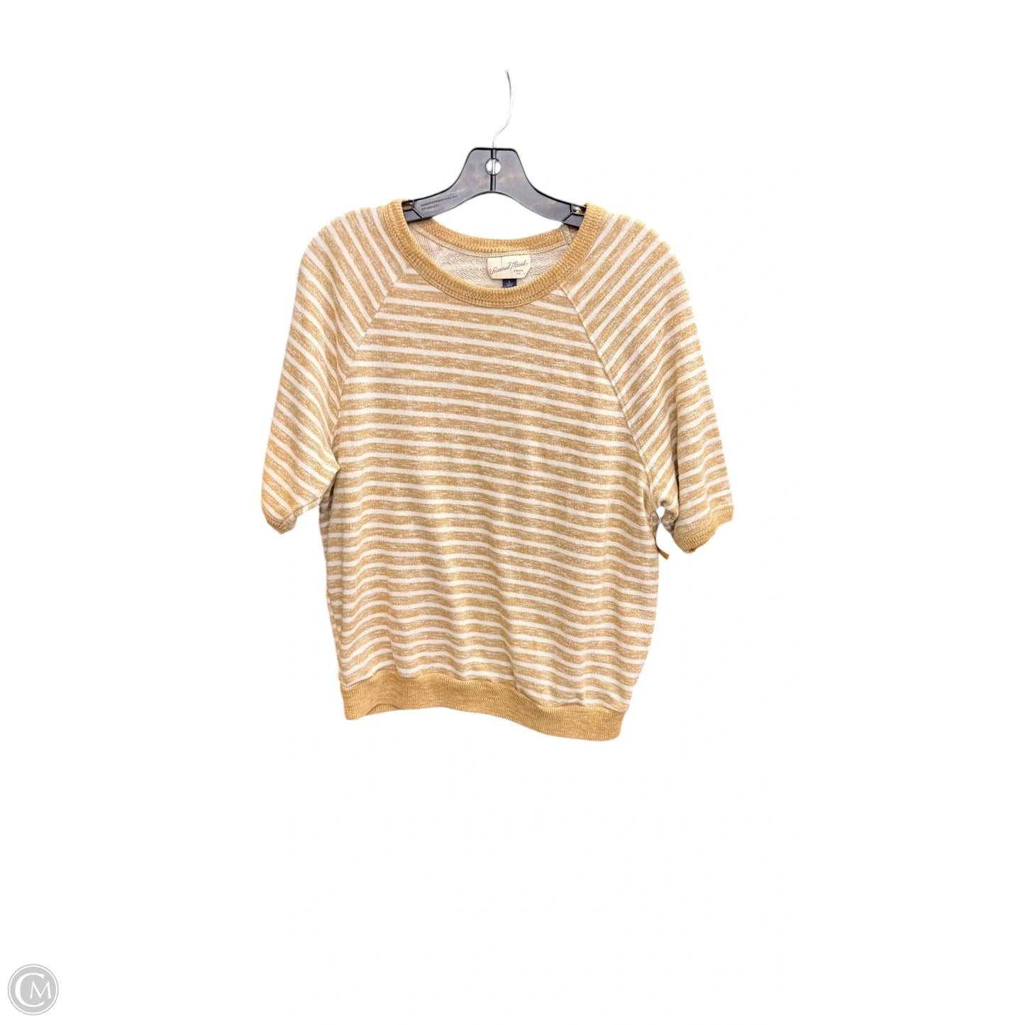 Sweater Short Sleeve By Universal Thread In Beige, Size: L
