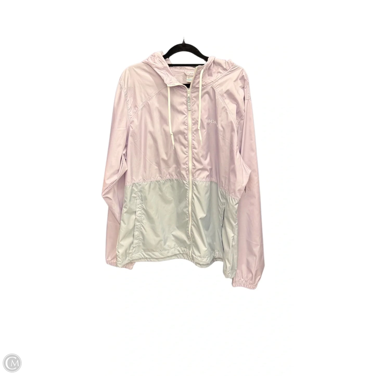 Jacket Windbreaker By Columbia In Purple, Size: Xl