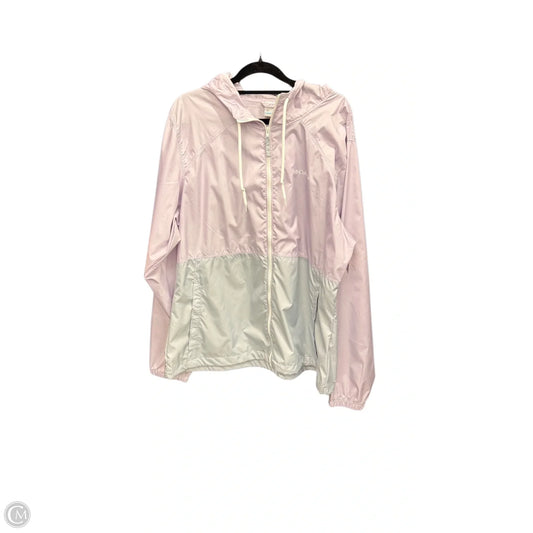 Jacket Windbreaker By Columbia In Purple, Size: Xl