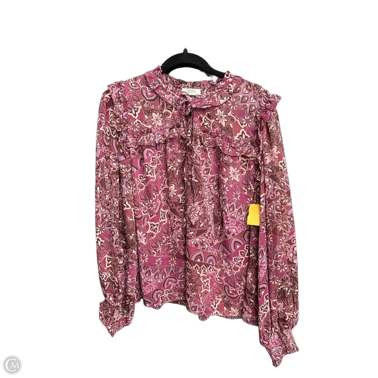 Top Long Sleeve By Clothes Mentor In Purple, Size: Xl