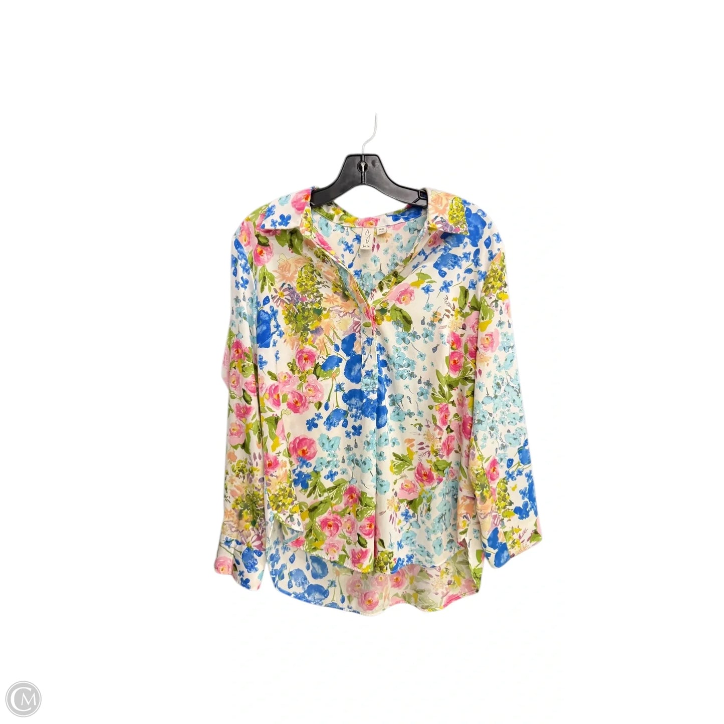 Top Long Sleeve By Jolie In Floral Print, Size: M
