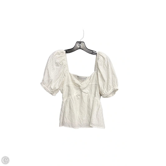 Top Short Sleeve By English Factory In White, Size: S
